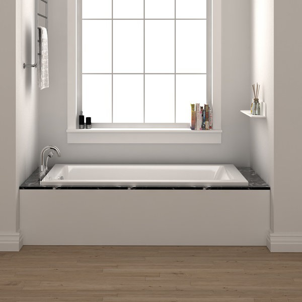 Fine Fixtures Drop in 54" x 30" Soaking Bathtub & Reviews Wayfair